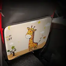 44x34 см заднее сиденье автомобиля мультфильм Kick Pad протектор чехол из искусственной кожи водонепроницаемый ребенок Kick анти грязная защита коврик для автомобиля Стайлинг