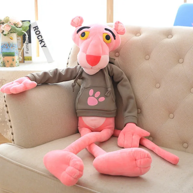 High Quality Big Size Baby Toys Plaything Cute Naughty Pink Panther Plush Stuffed Doll Toy Home Decor Kawaii Xtmas Gift 55-145CM - Цвет: grey
