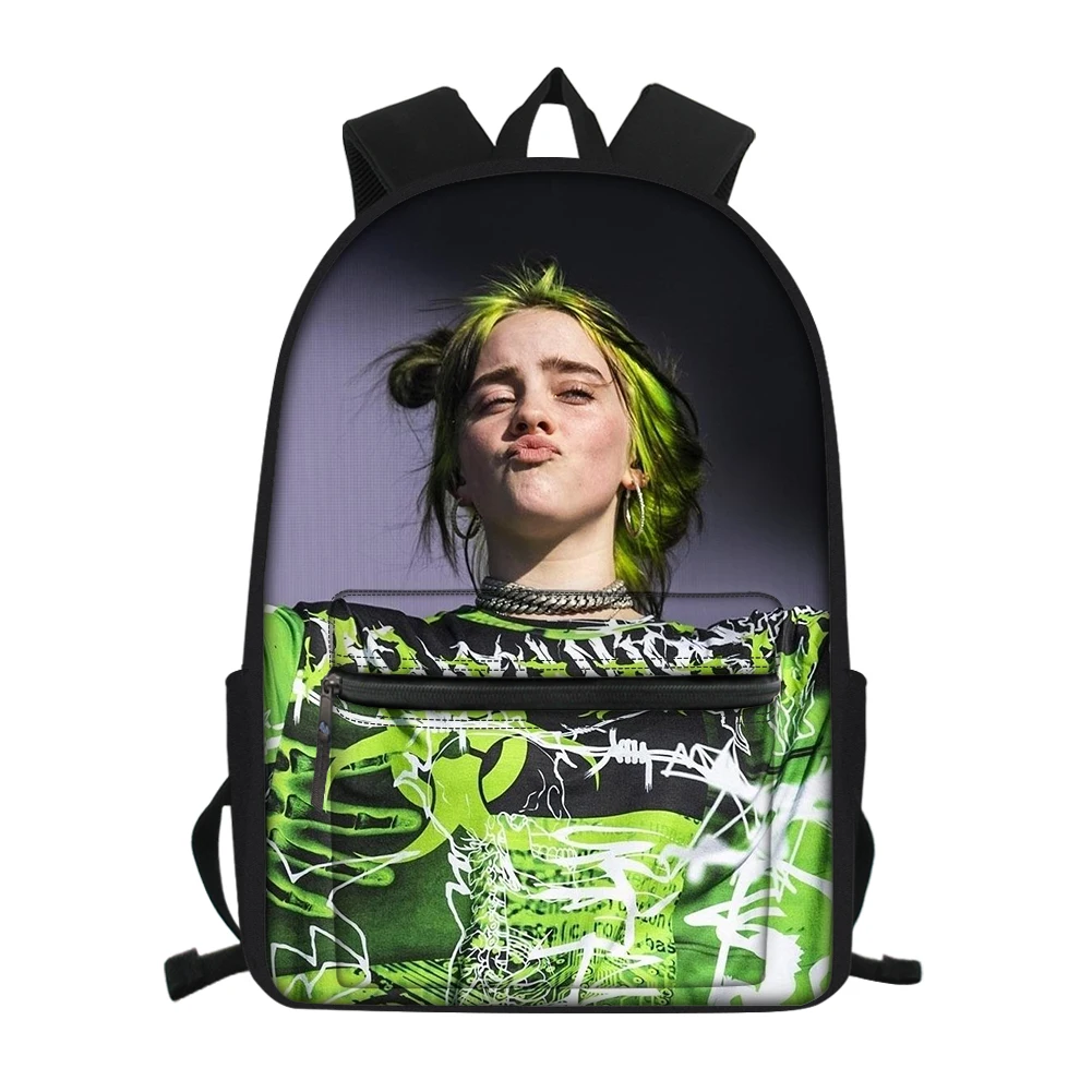 Классный раппер Billie Eilish, школьная сумка с принтом для подростков, для мальчиков и девочек, дорожный рюкзак для ноутбука, для мужчин и женщин, холщовая ранец, рюкзак, рюкзак - Цвет: CDGX2024Z58