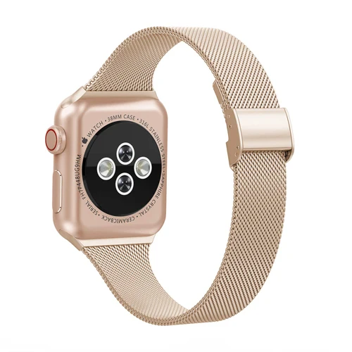 2 Для похудения браслет из нержавеющей стали для apple watch, 38 мм, ремешок, 40 мм apple watch ремешок 38 мм 40 мм наручных часов iwatch серии 5/4/3/2/1 wristbelt - Цвет ремешка: 2