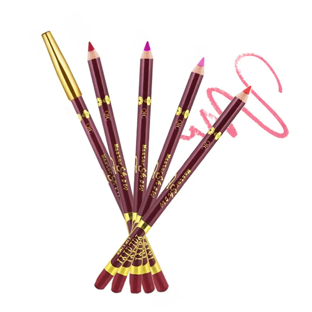 Matte Lipstick Pencil Lip Liner Velvet Lipstick Waterproof Non-stick Long Lasting Lip Liner Makeup Moisturizer Lipliner