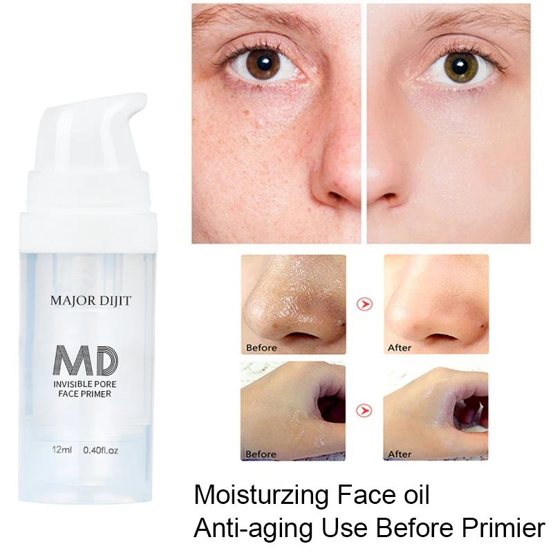 

12ml Primer Makeup Oil Control Make Up Face Base Cream Long-lasting Pores Invisible Professional Foundation Primer Cosmetic