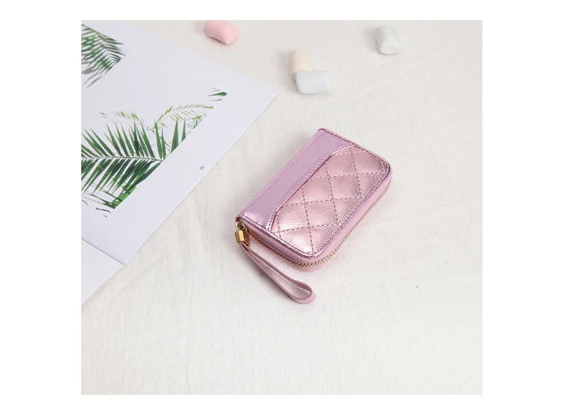 Women Cards Holder Case Wallet Card Holders Pocket Coin Genuine Leather Ladies Coin Purse Wallet Mini Clutch Bags Cartera Mujer