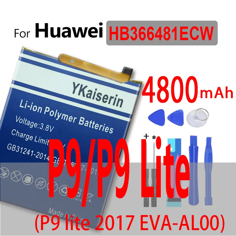 Аккумулятор HB366481ECW для Huawei P8 P9 P10 P20 P30 lite 2017 Mini Pro Plus honor 8A 8S 8 Y6II Y5 | Мобильные