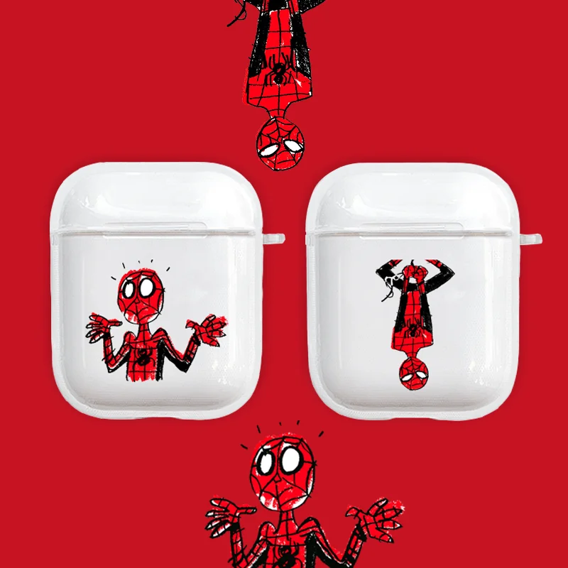 

Cute cartoon Transparent soft tpu Case For Airpods Case Wireless Bluetooth Earphone Case For Airpods Headphone Protective Cover