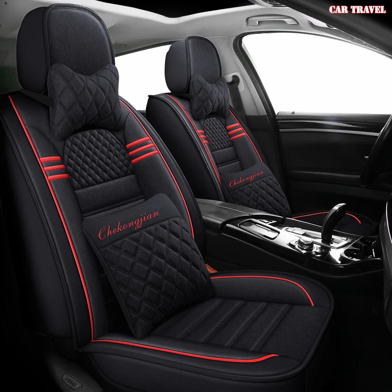 CAR TRAVEL flax car seat cover for subaru forester impreza legacy outback sti tribeca xv auto accessories car styling