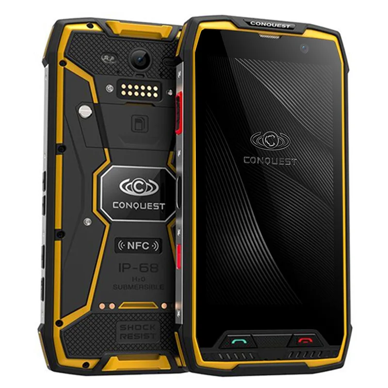 Цвет: желтый Conquest S11 IP68 прочный смартфон 6 ГБ 128 ГБ Восьмиядерный 16 МП 7000 мАч отпечаток пальца/Лицо ID NFC OTG Android мобильный телефон - Цвет: Цвет: желтый