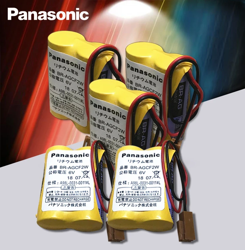 Panasonic оригинальный 10 шт./лот BR-AGCF2W литиевая 6В 2200 мА/ч PLC батарея аккумуляторов с