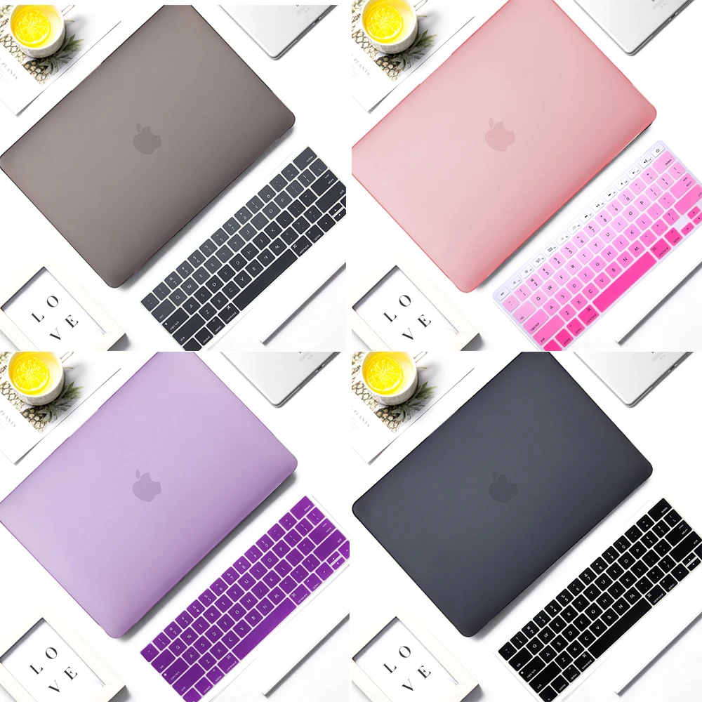 MTT Matte housse pour ordinateur portable pour Macbook Pro Air 11 12 13 15 16 pouces housse avec barre tactile 2020 noir rose housse pour ordinateur portable a2289 a2251
