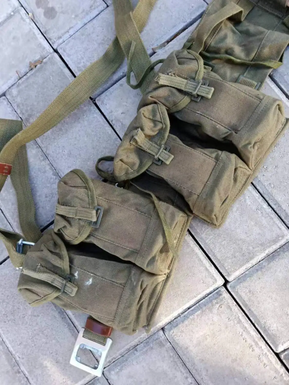 VIETNAM WAR CHINESE TYPE 63 POUCH CHEST-RIG BANDOLIER MAG AMMO OLD HIGH QUALITY MILITARY EQUIPMENT ORIGINAL WAR COLLECTION