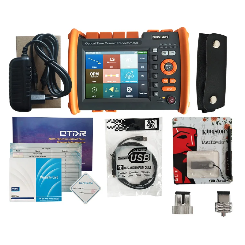 

NOVKER NK5600 Fiber Optic OTDR 30/32DB 100km 1310/1550nm With VFL OPM Light Source by DHL