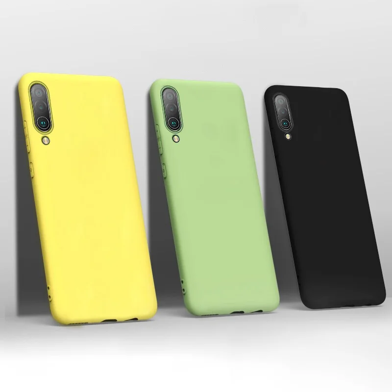 Жидкий силиконовый чехол для Xiaomi mi 9 Lite противоударный бампер полная защита