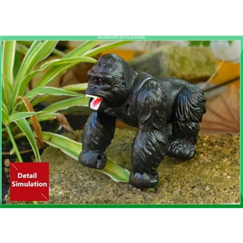 Intelligent RC Robot High Simulative Orangutan Remote Control Animal With Sound Light Effect Funny Terrifying Gorilla Toy Gifts 3