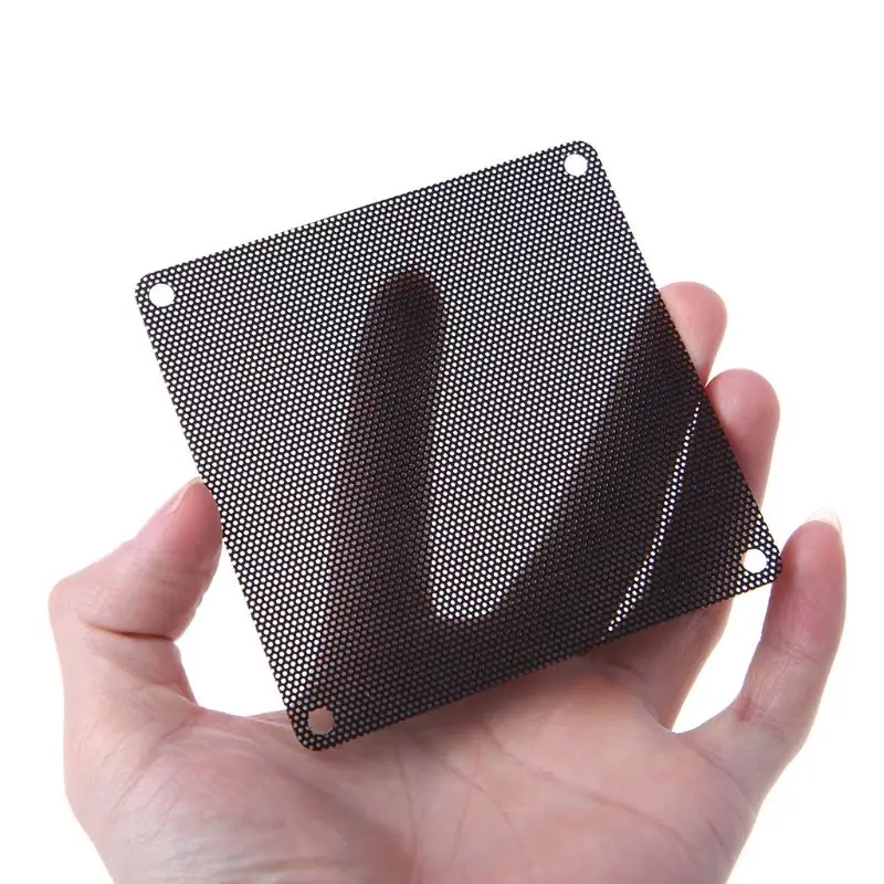 10PCS/Set 120x120mm PVC Fan Dust Filter PC Dustproof Case Computer Mesh Cover Black
