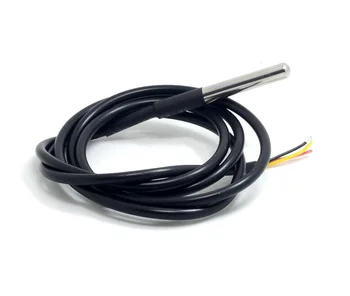 

DS18b20 Stainless steel package Waterproof DS18b20 temperature probe temperature sensor 18B20 For Arduino