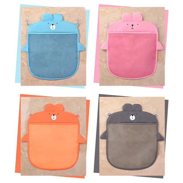 Cartoon Animal High-capacity Storage Bath Toys Bags Baby Supplies Kids Basket 1Pcs Bathroom Mesh Bag Durable PVC/Polyester 2