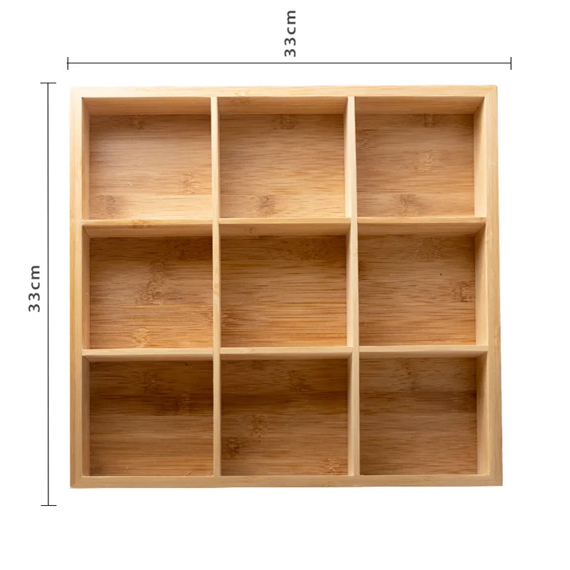 Bamboo Wood Creative Dried Fruit Box 2/3/4/6/9 Grids Nut Candy Container Divided Snack Dried Fruit Tray