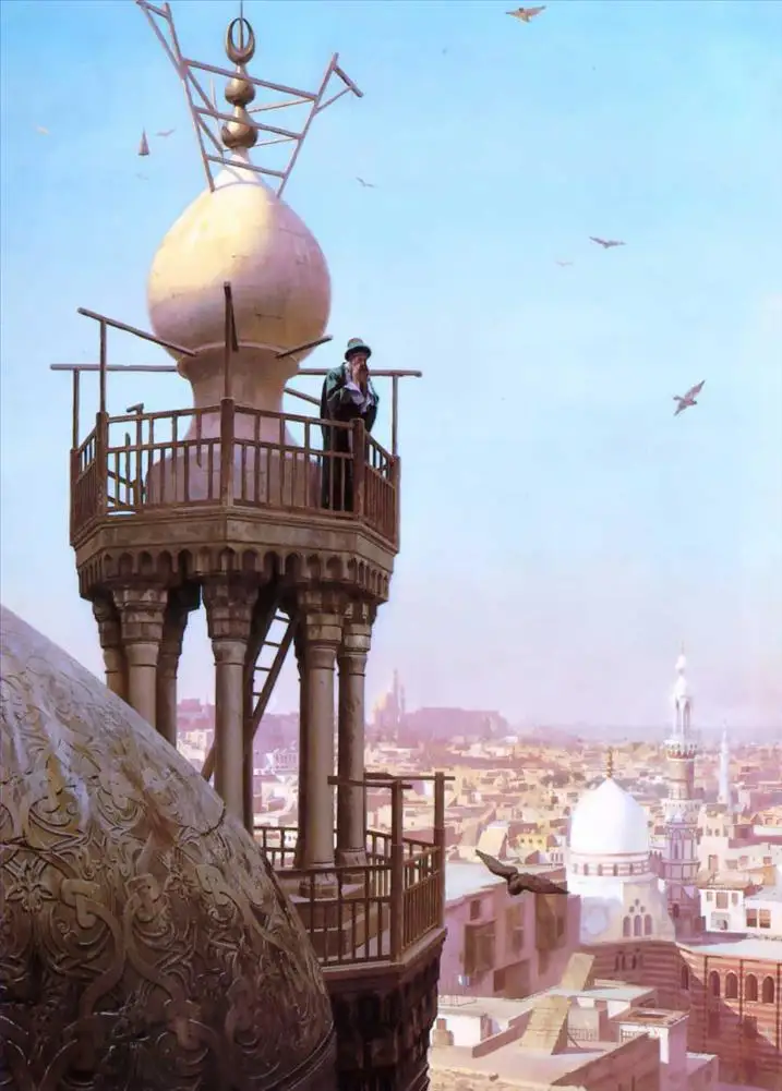 Muezzins 11 ручная роспись, картины учительницы колледжа-кайренский конский дилер арабский Жан-Леон Жером-картина маслом на холсте - Цвет: Muezzins