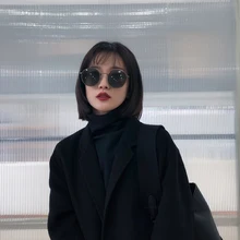 29924 Круглые Солнцезащитные очки женские уличные фото очки анти-Ультрафиолетовые Солнцезащитные очки