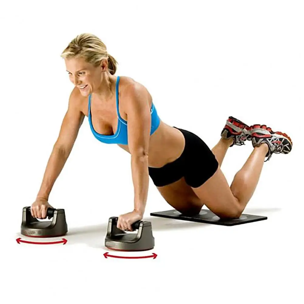 2Pcs Push Up Bars Round Antiskid Durable 360 Degree Rotation Press-up Stand for Exercise Body Building Fitness Equipment