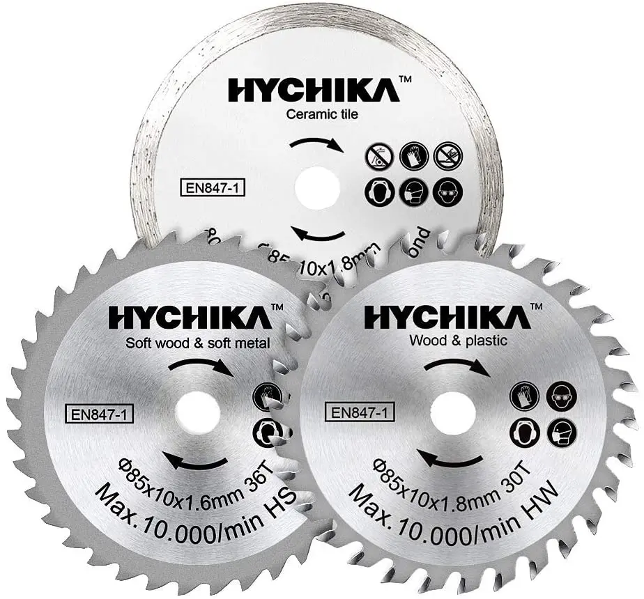 Hychika Mini Circular Saw Blade Set 3 