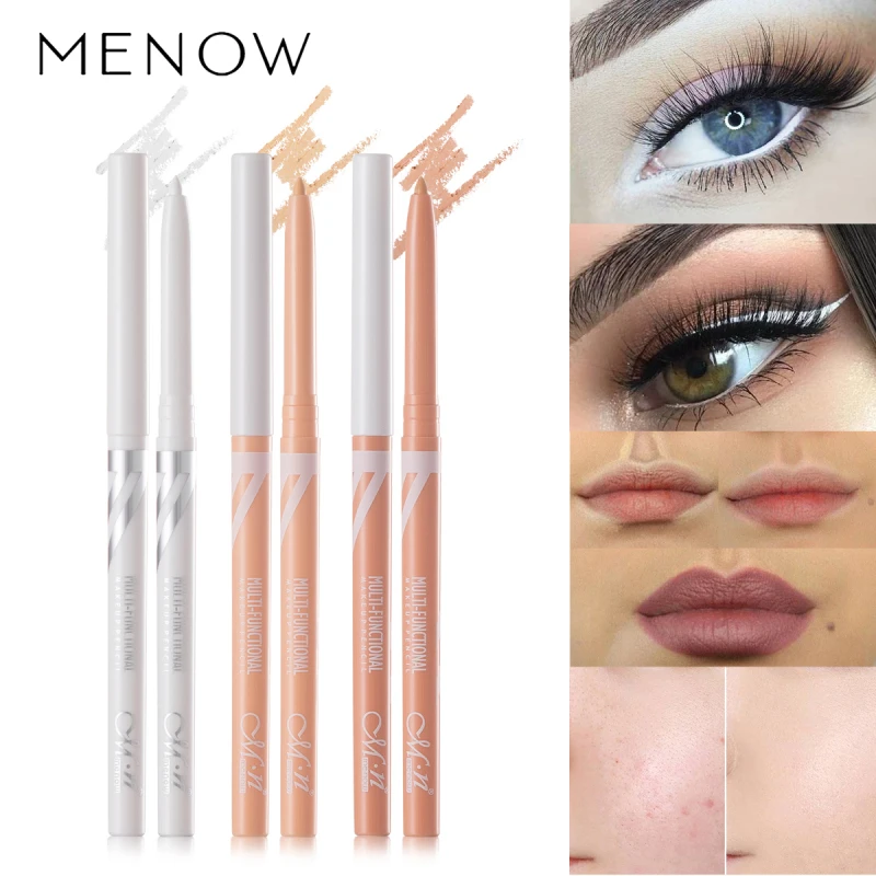 Multi-Purpose Makeup Pen White Eyeliner Concealer Lower Eyelid Rotatable Automatic Core Out eye liner Waterproof TSLM1 | Красота и
