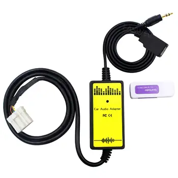 

20pcs Car USB Adapter AUX Data Cable Connect CD Changer MP3 Audio Interface for Mazda