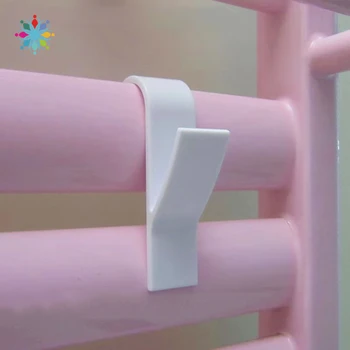 

6Pcs Hanger Heated Towel Radiator Rail Bath Hook Holder Clothes Hanger Clothes Hanger Bath Hook Holder Bathroom AccessoriesTLS