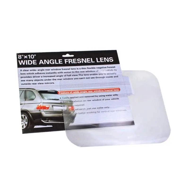 

New Wide Angle Fresnel Lens Car Parking Reversing Sticker Useful Enlarge View