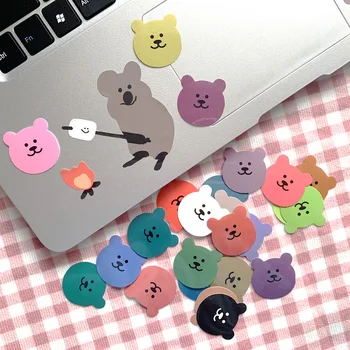 

30Pcs/Lot Cartoon Soft Bear Candy Korea Style Ins Waterproof Sticker DIY Scrapbooking Album Diary Label Decoration Stickers