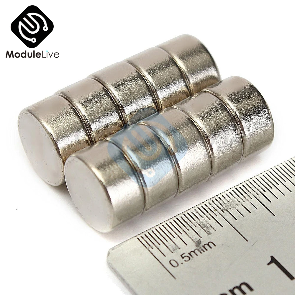 10PCS N52 Neodymium Magnet 10x5mm 10*5 mm Permanent NdFeB Small Tiny Mini Super Powerful Strongest Magnetic Round Magnet Tools