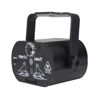 

Rechargeable Stage Light Mini LED Portable 180 Degree Manual Rotation Laser Projector Club Party DJ Disco Lighting