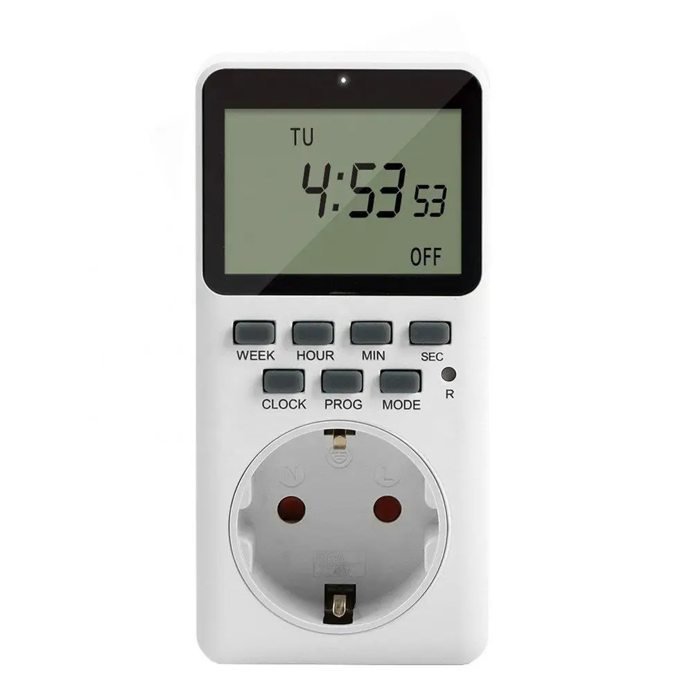 Outlet Timer Digital Programmable Timer Heavy Duty Smart Indoor Timer