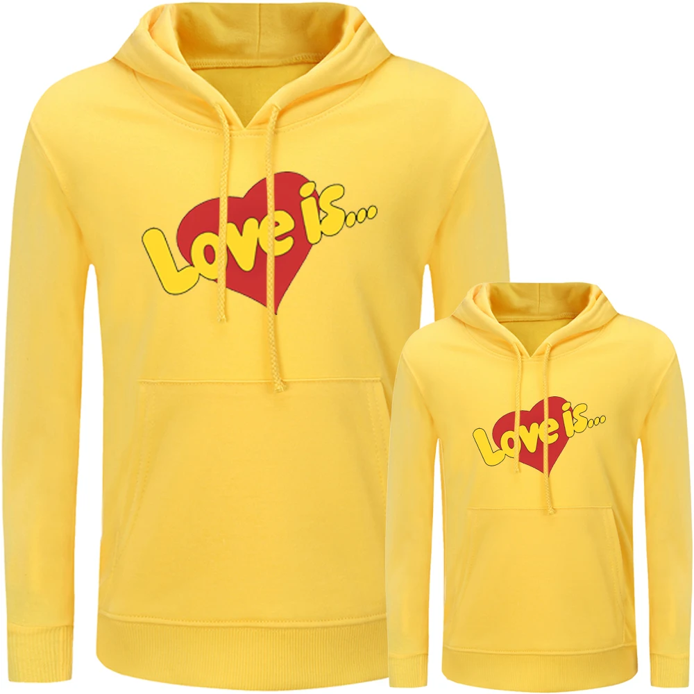 Hand Love Galaxy Space Infinity Design Matching Family Outfits Hoodies Dad Mom Daughter Son Sweatshirts Printed Pullovers Gift - Цвет: JdWM1379Y
