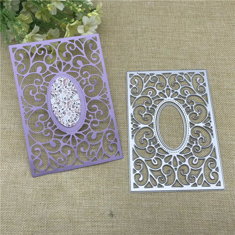 Layer Hollow Frame background Metal Cutting Dies Stencils For DIY Scrapbooking Decorative Embossing Handcraft Die Cutting