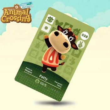 

038 Patty Animal Crossing Card Amiibo Cards Work for Switch NS 3DS Games