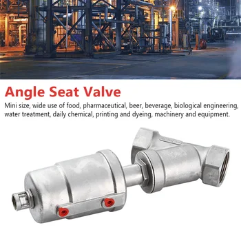 

Y Shaped Mini Double Acting Angle Seat Valve Stainless Steel Thickened Rotatable Wide Use Pneumatic 1/2" OD 50.5mm Clamp