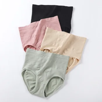 Women's Briefs Comfortable Women Cotton Underpants Breathable High Waist Intimates Underwear Period Panties Female Lingerie 4