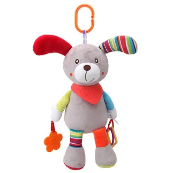

Kawaii Baby Bell Hand Grasp Educational Toys Infant Mobility On The Crib Bed Hanging Toy Plush Teether Dolls