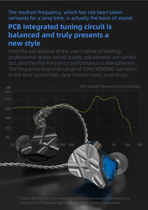 AK KZ ASF 10 Unit Balanced Armature Earphone