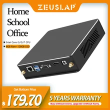 Mini komputer Intel Core i3/i5/i7 8GB RAM 128GB SSD HDMI kompatybilny VGA podwójne wyjście Win10 System podwójna częstotliwość WiFi Gigabit Ethernet