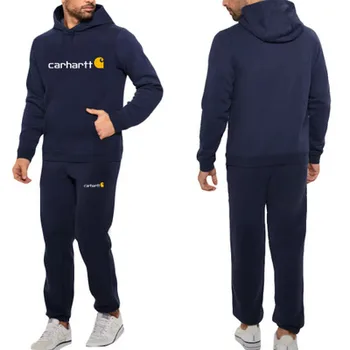 

Sweatshirt Mens Letter Printed Suit Running Fitness Sportswear 2020 Casual Mens Hoodie + Pants Jogging Sports Suit Men Suit