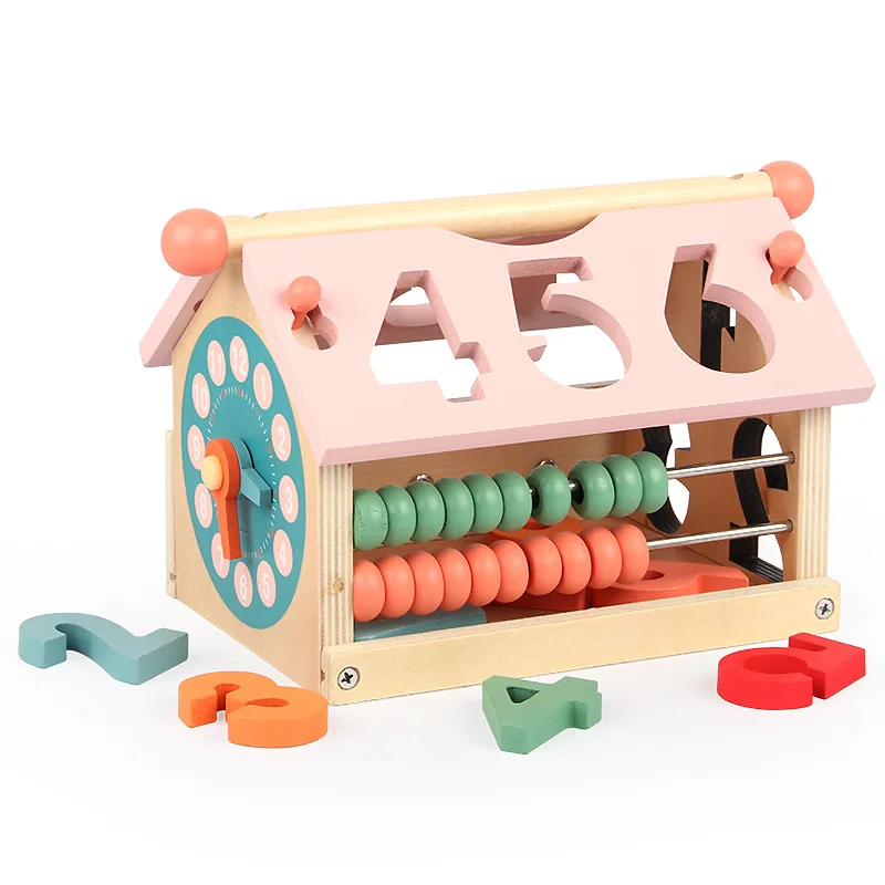 

baby Early Childhood Educational Toy smart house digital cognitive geometric shape building blocks matching early education toys