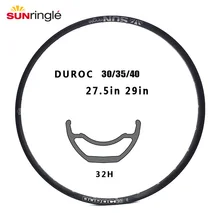 Sunringle Mountain Rim Durac 27.5/29 Inch 30/35/40  Sleeved Edge 32h Aluminum Alloy Tubeless Ready For XC TR High Quality 2 PCS