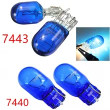 Одна пара галогеновых сигнальных ламп W21 5W T20 580 7443 7440 5000 ксенон белый K галогенный боковой светильник Hid лампочка светильник ing Прямая поставка