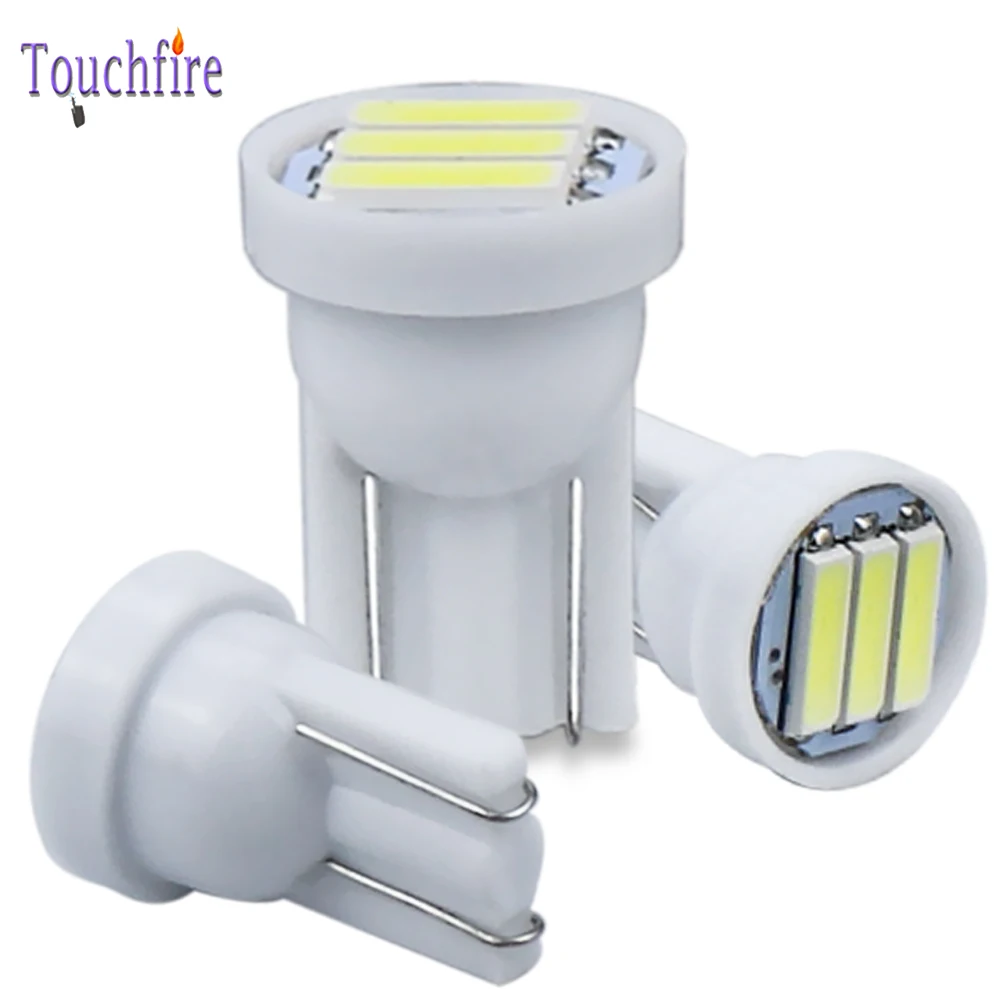 1000 шт. T10 W5W 7020 3SMD светодиодный светильник для салона автомобиля, лампа для чтения с боковым маркером, парковочный светильник, автомобильная лампа белого, синего, розового цвета