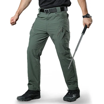 

Male Jogger Pants Men Quick Dry Stretch Slim Solid Sweatpants Military Tactical Pants Quick Dry Casual Cargo Trousers Overalls