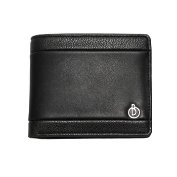 

Men Wallets PU Leather Short Wallet with Double Banknotes