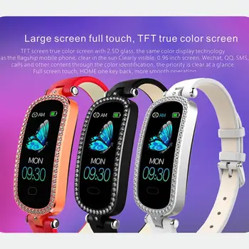 

I9 Women Fashion Heart Rate Blood Pressure Monitoring Fitness Tracke Pedometer Sport Smart Bracelet for ios android
