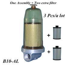 3 sztuk B10 AL filtr zbiornika paliwa Separator wody/paliwa montaż z elementem filtra PF10 do oleju napędowego zbiornik do przechowywania oleju